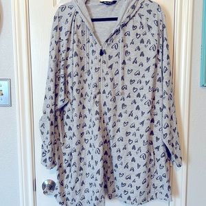 Ulla Popken Zip-up Heart Hoodie Jacket